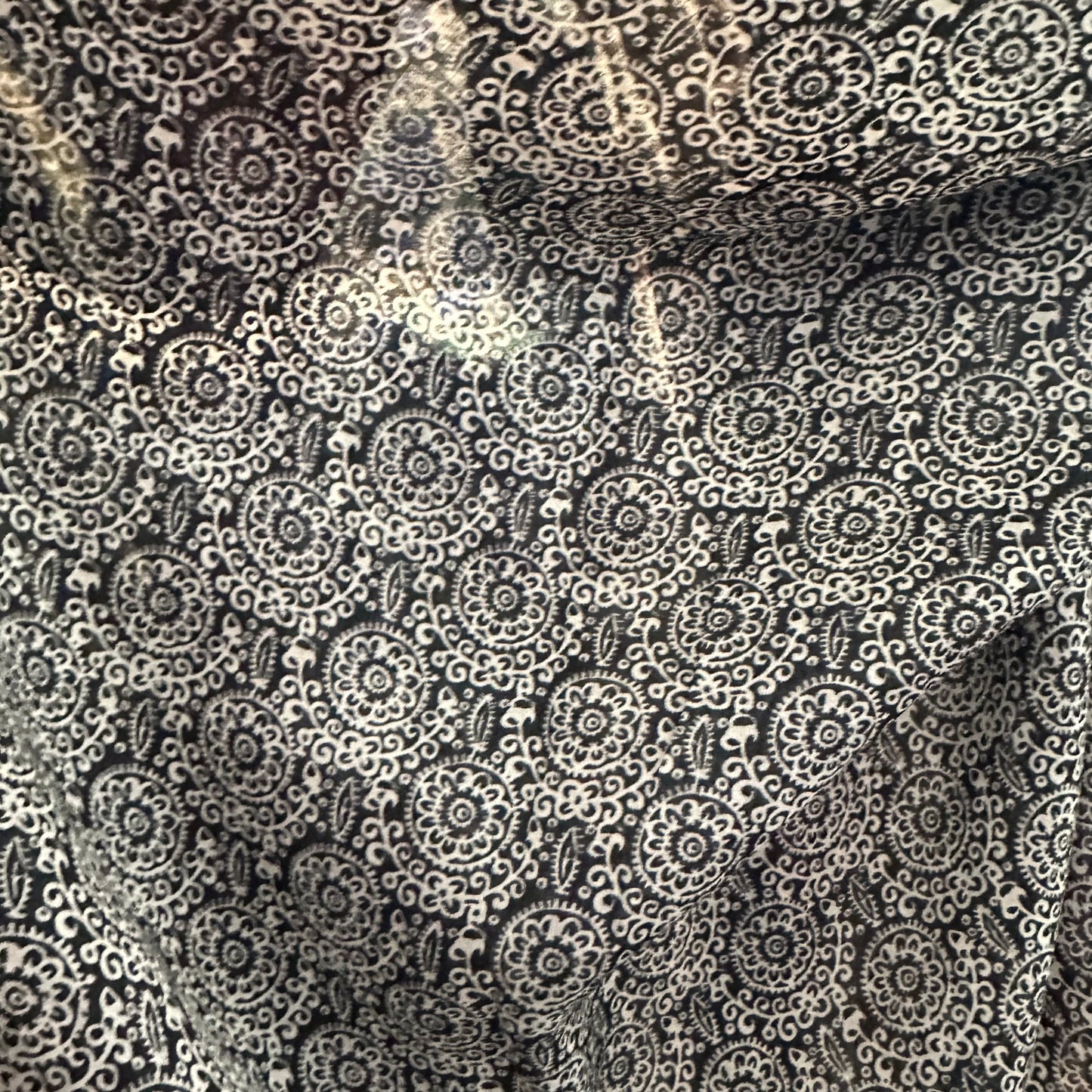 Black & White Aztec Wild Rag - Prairie Buffalo