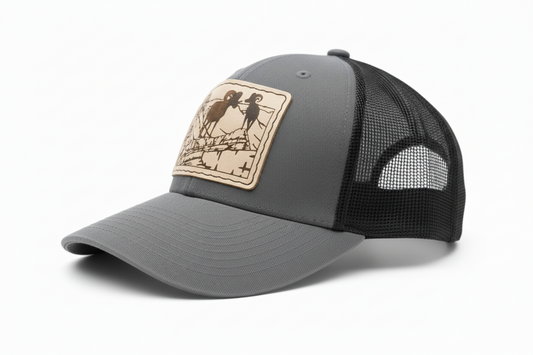 Bighorn Sheep Hat on Mountain