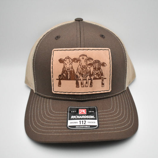 Three Calves on Fence Hat - Prairie Buffalo