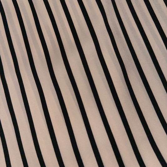 Black & White Striped Wild Rag