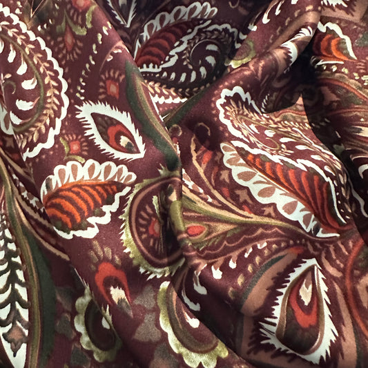 Red Paisley Wild Rag - Prairie Buffalo