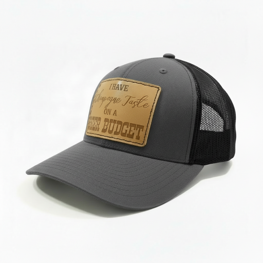 Champagne Taste Beer Budget Hat