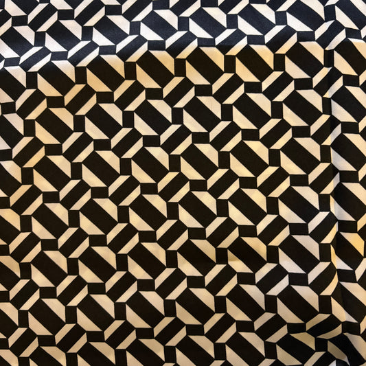 Black & White Checked Wild Rag