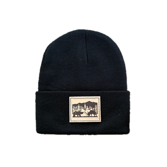 Elk Fighting A Bear Toque