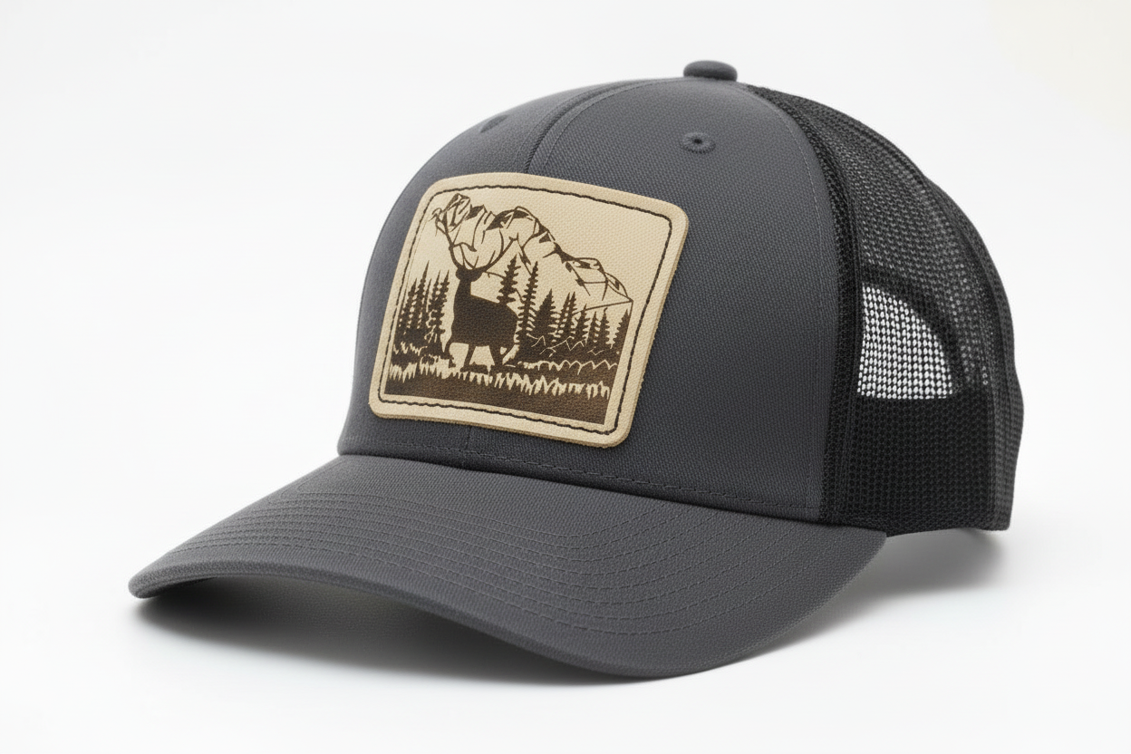 Elk with Mountains Hat