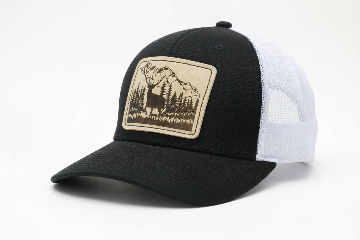 Elk with Mountains Hat