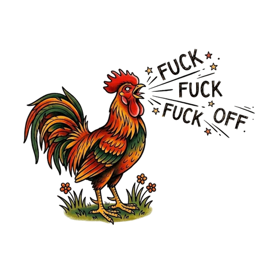 Fuck Fuck Fuck Off Sticker