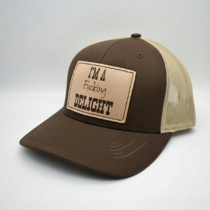 I'm A Fucking Delight Hat - Prairie Buffalo