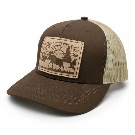 Moose in Mountains Hat - Prairie Buffalo