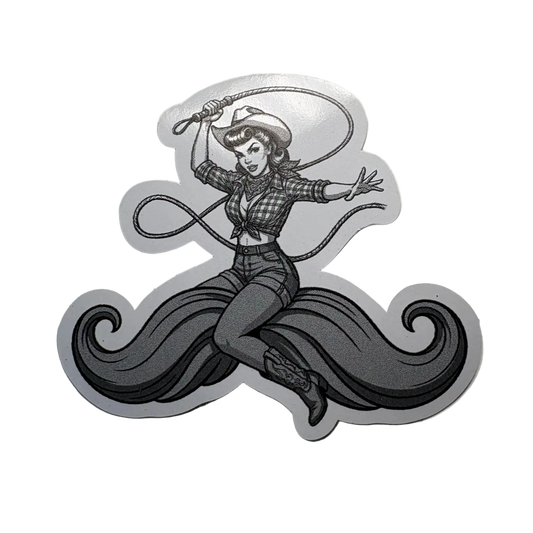 Moustache Ride Sticker