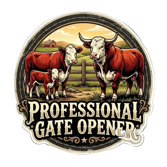 Professional Gate Opener Sticker