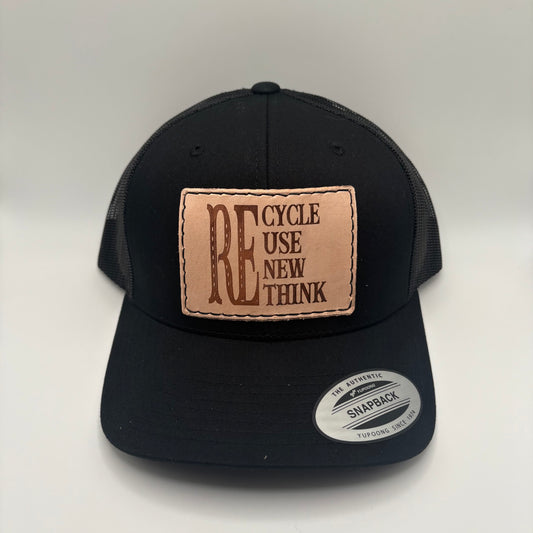Re-Cycle, Re-Use, Re-New, Re-Think Hat