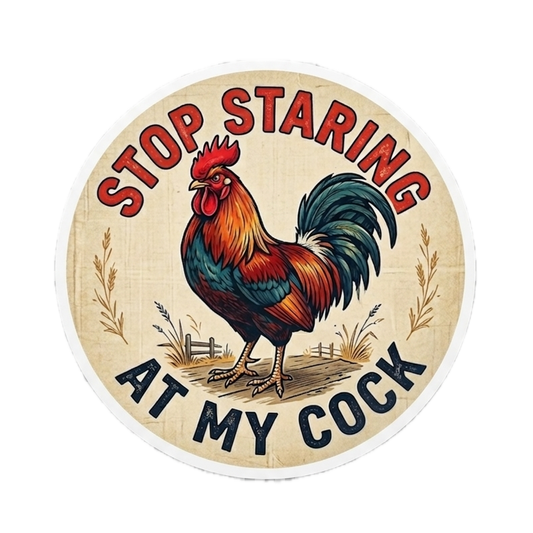 Stop Staring At My Cock Sticker