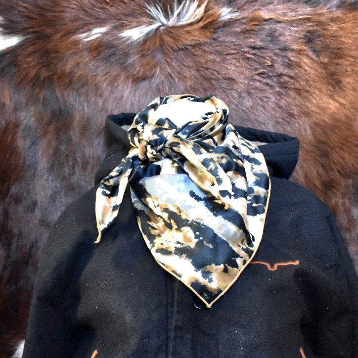 Abstract Camo Wild Rag  - Prairie Buffalo