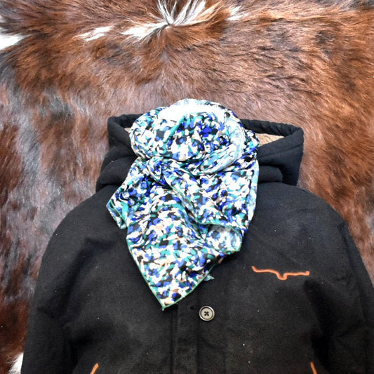Abstract Painted Wild Rag  - Prairie Buffalo
