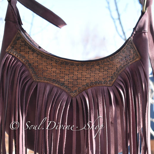 Leather Fringe Purse in Canada - Soul Divine